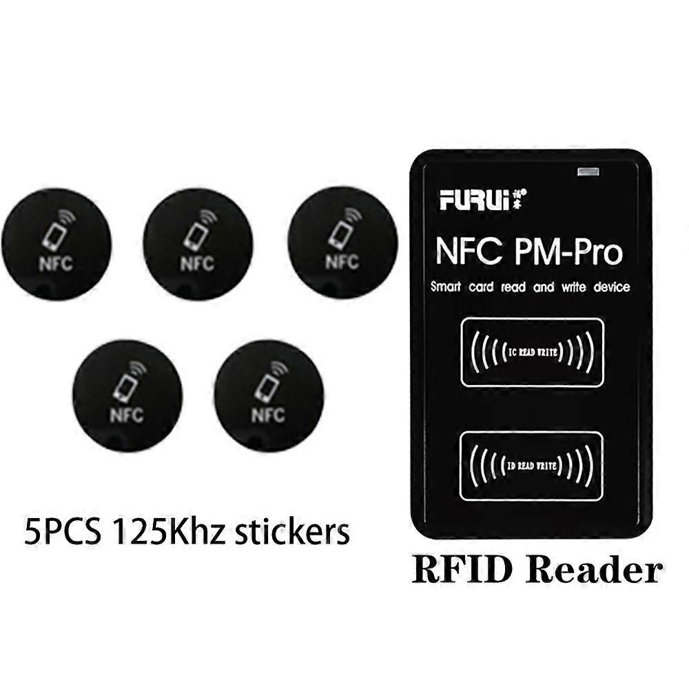 Rfid Smart Badge Nfc Pm Pro Decoder 13.56mhz 1k S50 Key Card Reader 125khz T5577 Em4305 Copier Ic/Id Tag Clone Duplicator
