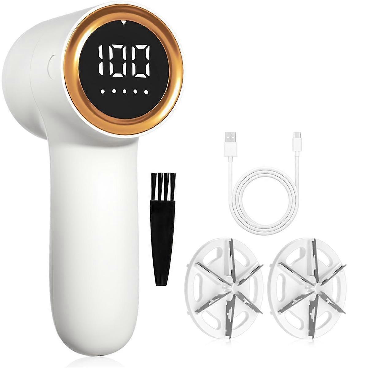 Fabric Shaver, Lint Remover for Clothes with LED Display, USB Rechargeable Debobbler, Lints Shaver