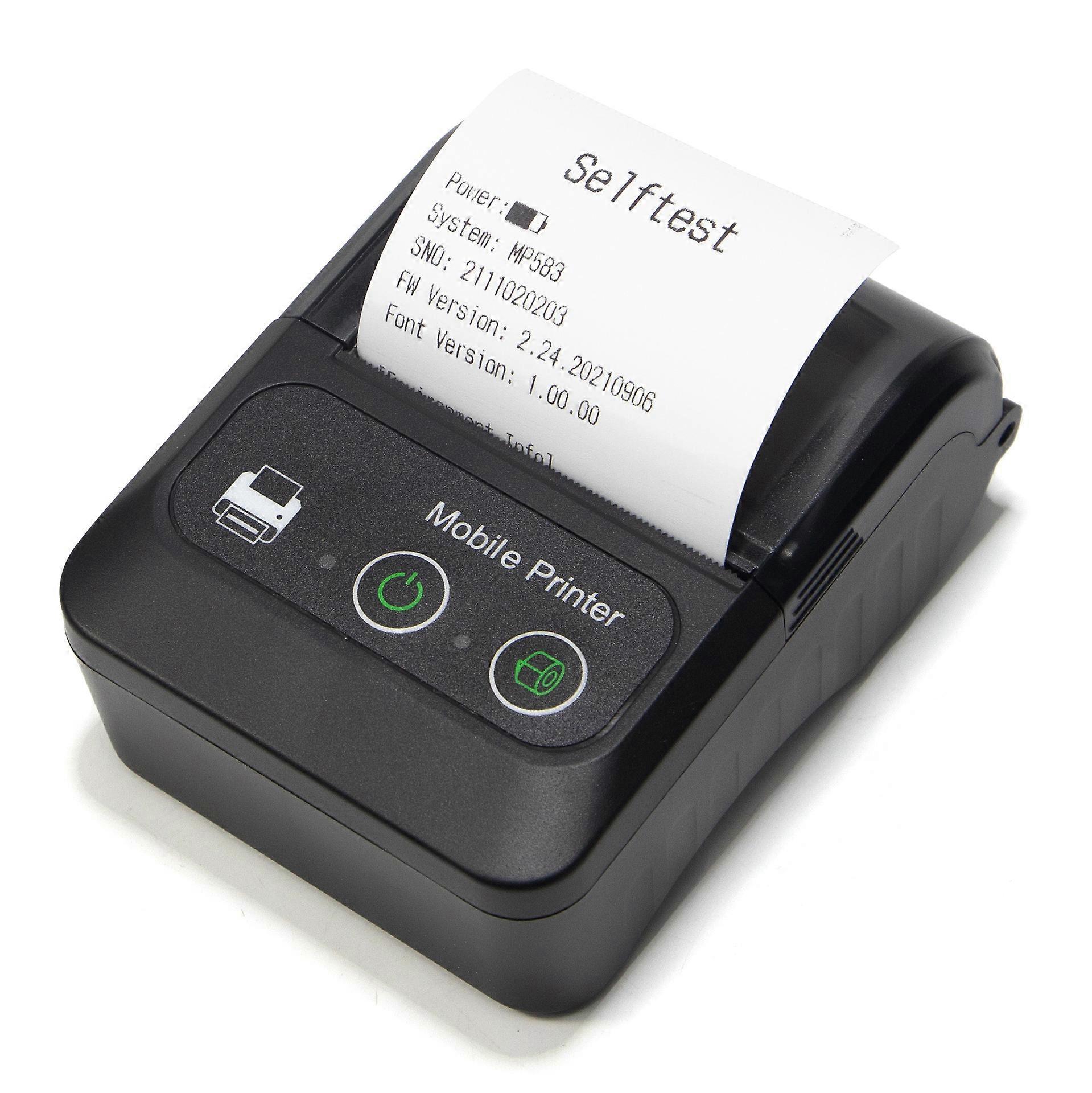 Portable Receipt Printer Wireless Bt Mini Receipt Receipt Pos Mobile Printer, Esc/pos Compatible With Android Ios
