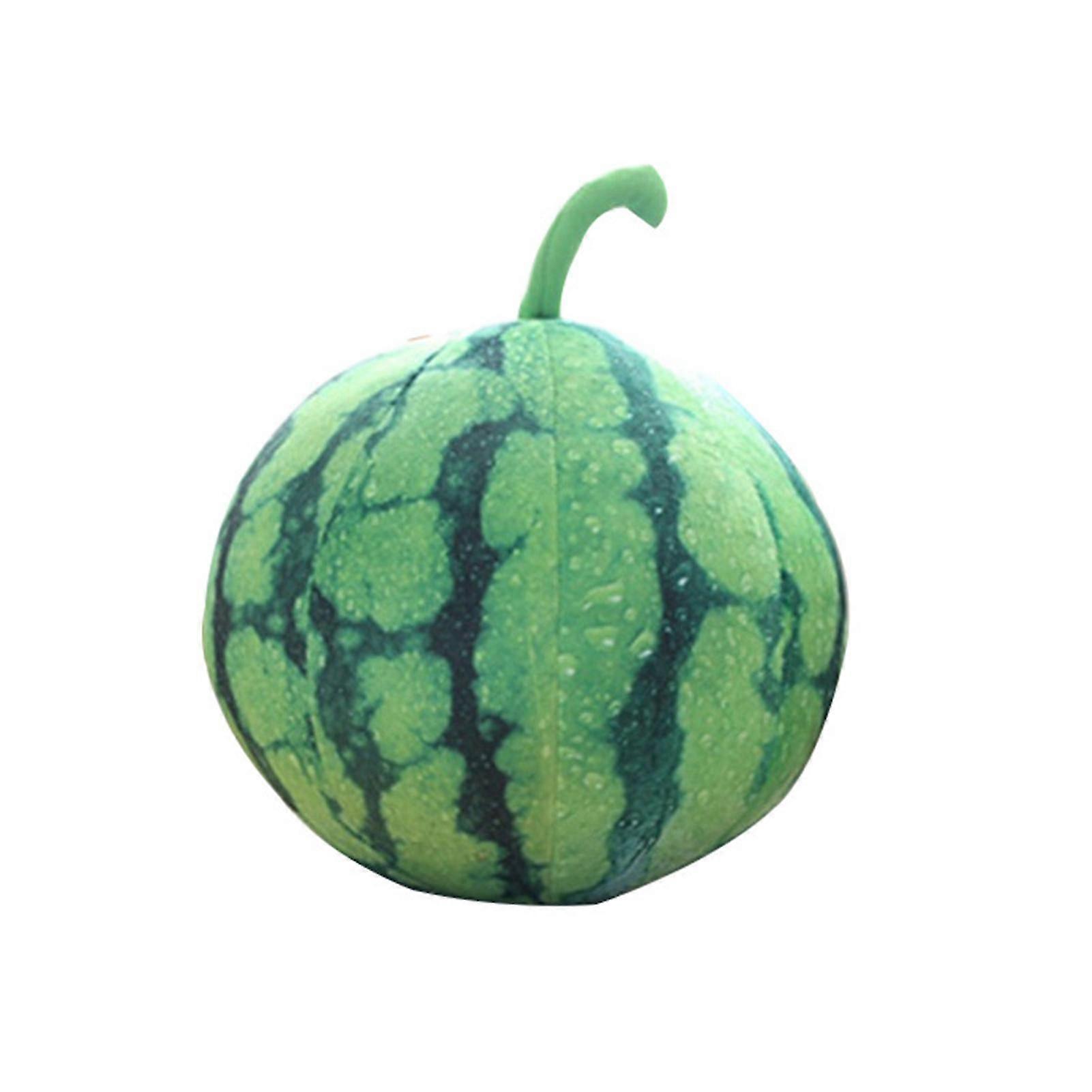 Soft Touch Fruit Pillow - High Simulation Fruit Shape - Full Filling, No Deformation - Portable and Creative Stuff - Watermelon Pillow for Household D