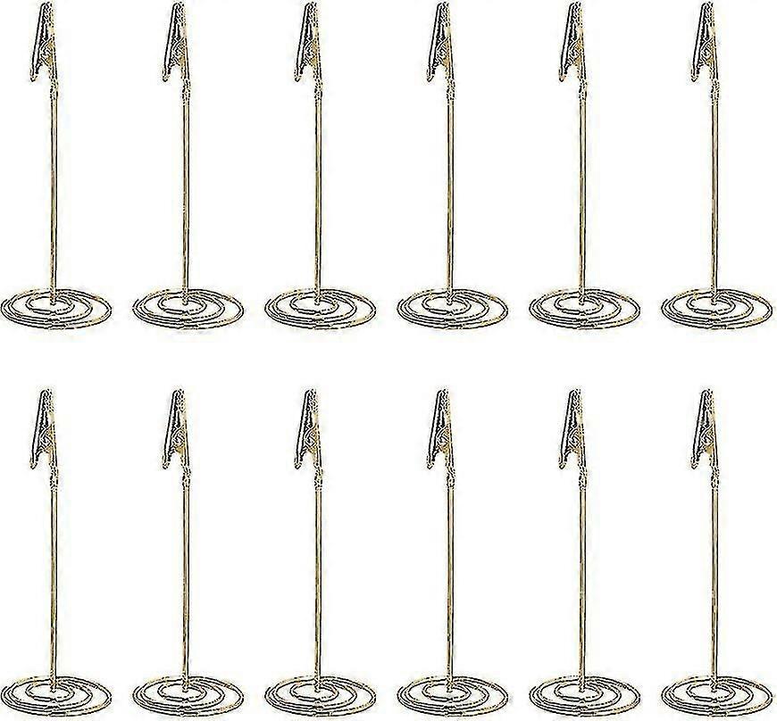12pcs Place Card Holder Memo Holder Clip Photo Holder Table Number Holder-YNP