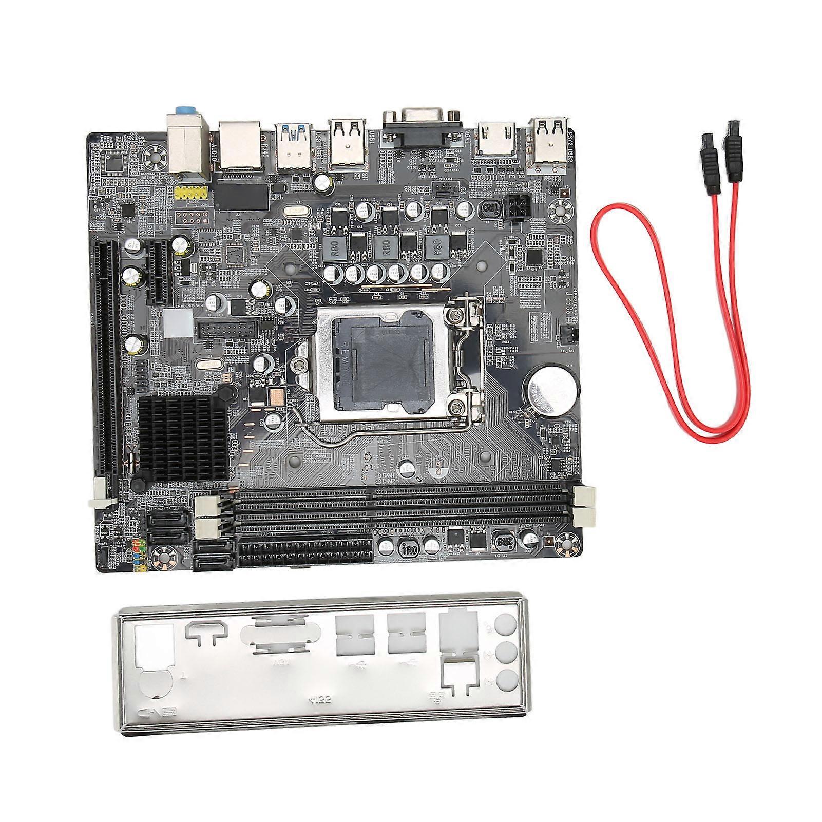 H61 DDR3 Mainboard for LGA 1155pin Dual Channel Support 16GB Memory M ATX Motherboard for Desktop PC