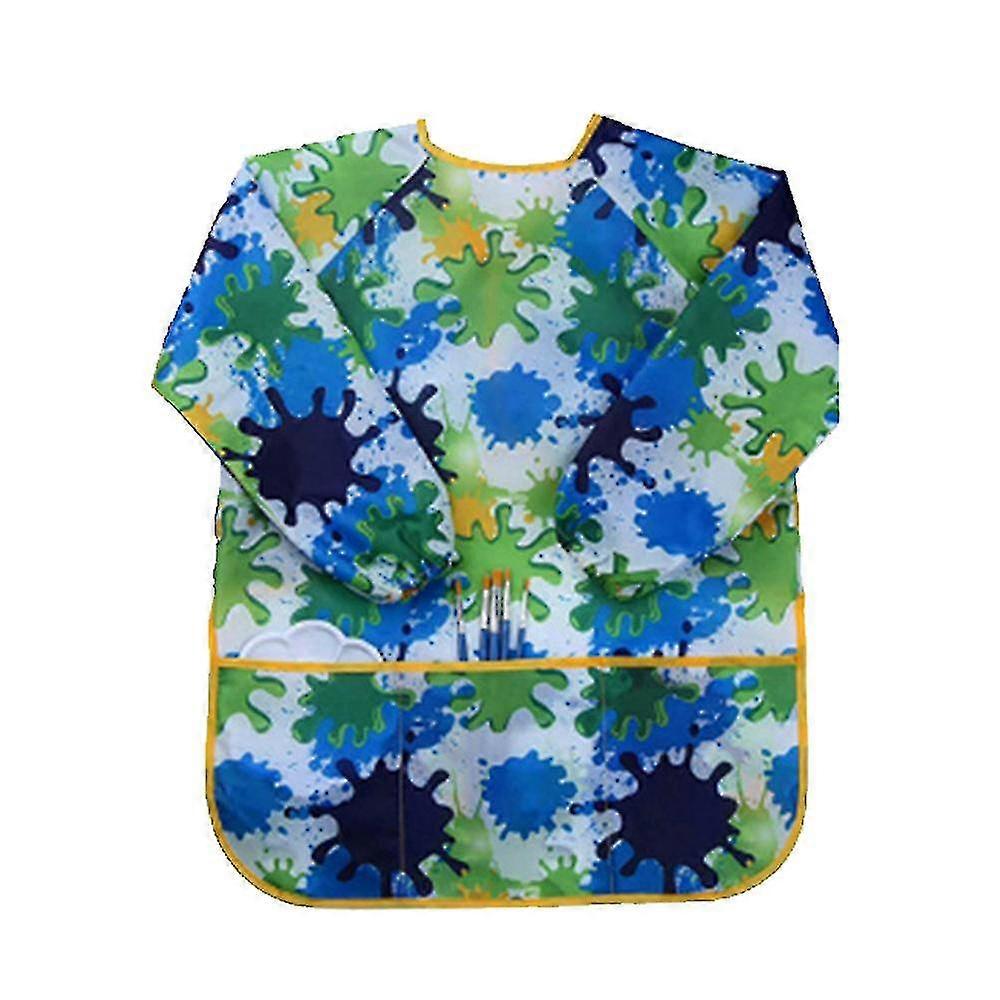 Children Waterproof And Anti-fouling Reverse Wearing Overalls Children Painting Apron