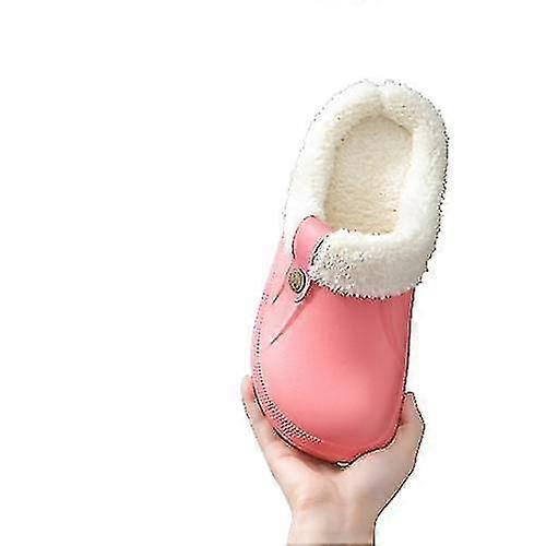 Tofflor Kvinnor Män Pälsfodrade träskor