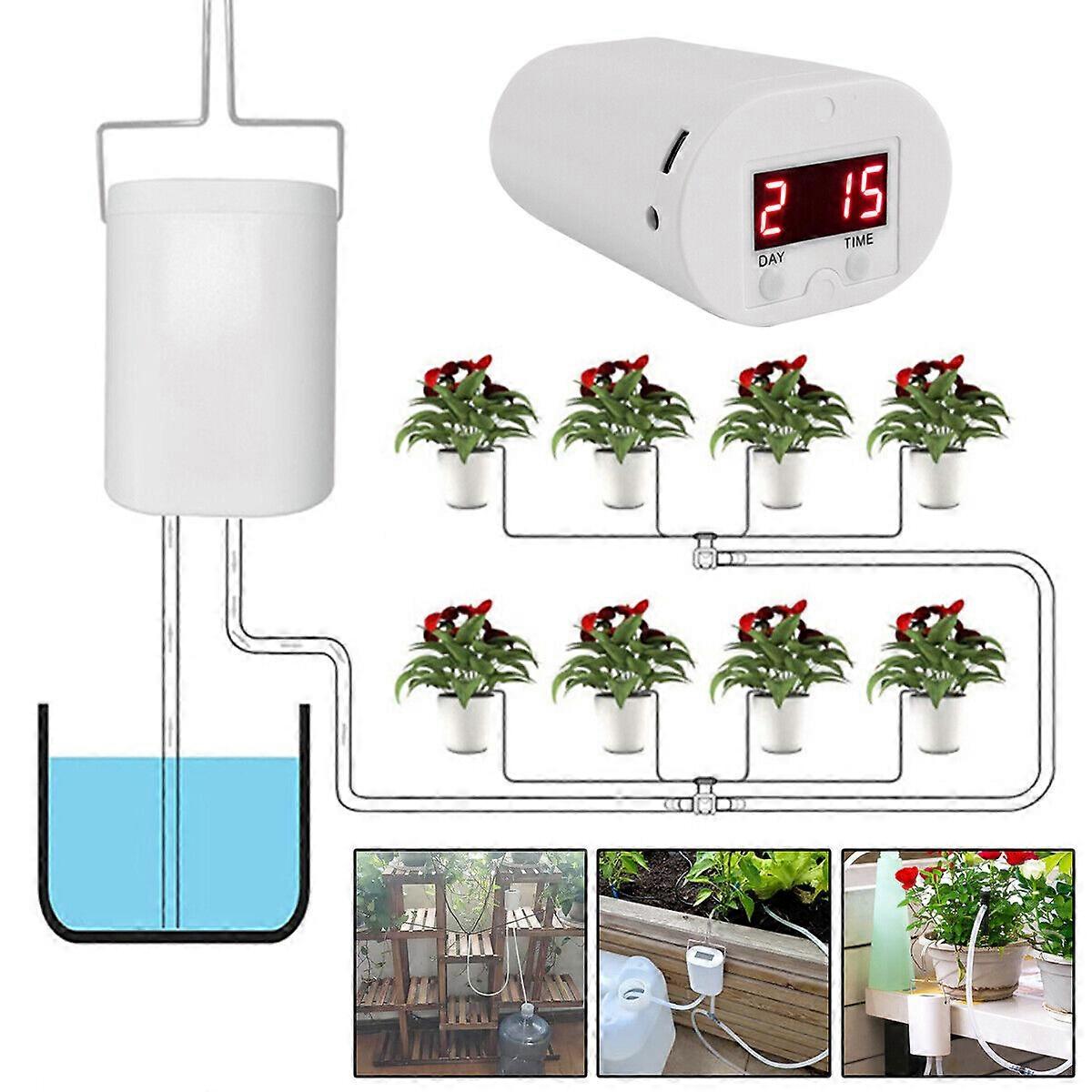 Automatic Drip Irrigation System Controller Garden Plant Self Watering Kit
