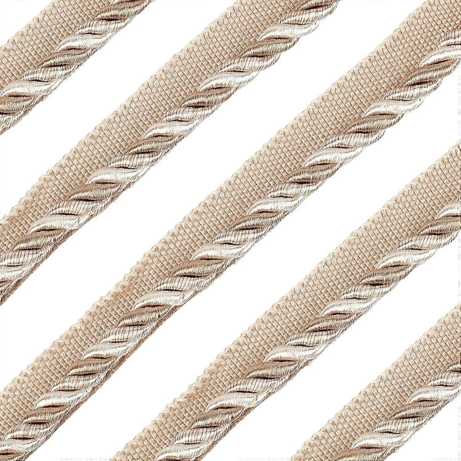 13.7 Yards Twisted Lip Cord Trim Twisted Cord Trim Ribbon 16mm Polyester Twisted Trim Cord Rope Embellishment for Home Decor Upholstery Curtain