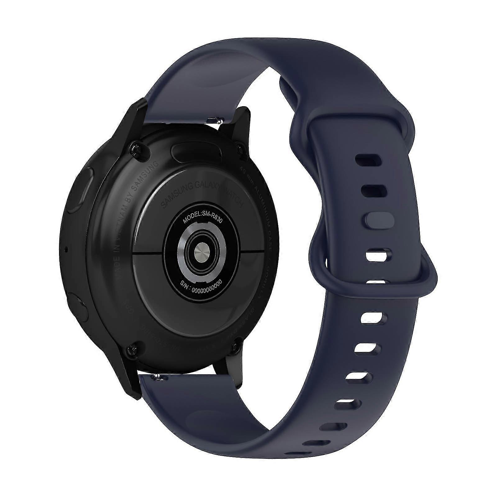 Strap for Galaxy Watch Active 2 Smooth Silicone Navy