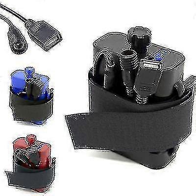8.4v Battery Pack 26650 Battery Box, Usb/8.4vdc Dual Interface Waterproof Battery Boxblue