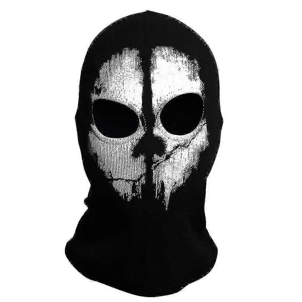 Ghost Mask - Sturmhaube Motorrad Paintball One Size Farbe Schwarz