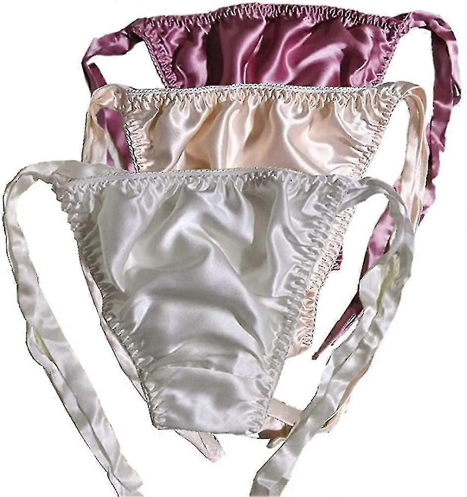 kvinners silke truser trekant ren mulberry silke truser side slips thong