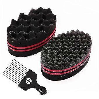 Curl Sponge Twist Sponge Doppelseitiges Haarbrste Schwamm Haarschwamm Twist Curl Schwamm Magic Hair-ZZY