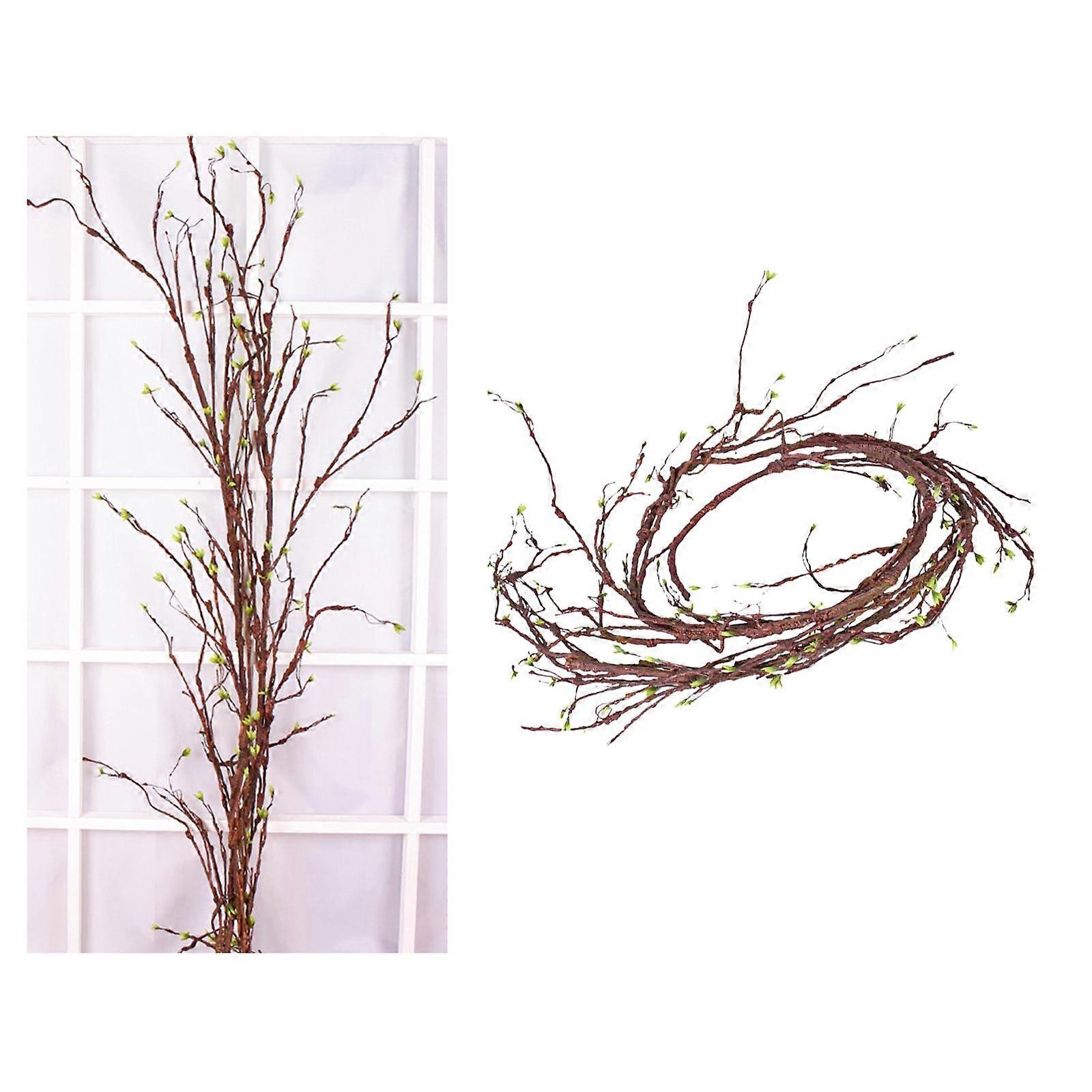 Simulated Rattan 300cm Lifelike Curly Decoration Artificial Tree Branch for Home