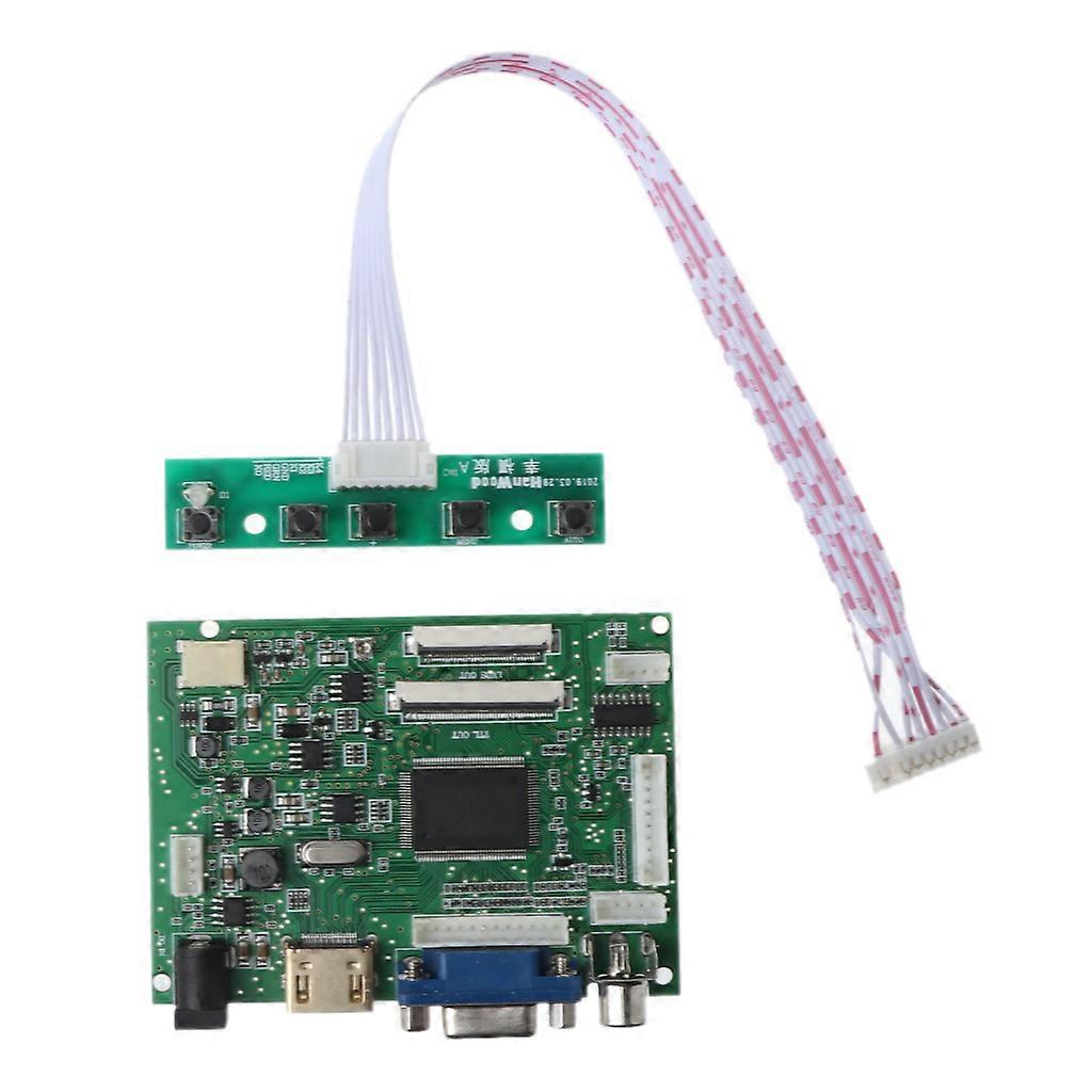 1Set HDMI-compatible VGA 2AV 40/50 Pins AUdio PC Controller Board Module for Raspberry PI 3 EJ101IA-01G 8 Bit IPS LCD