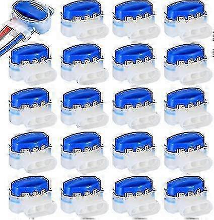 Lot de 20 connecteurs de câbles pour tondeuse robot, serre-câbles étanches, connecteurs de câbles, pinces de connexion pour jardin, tondeuse robot d'extérieur
