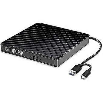 Square Pattern Usb3.0 External Optical Drive Dvd Recorder External Notebook Mobile Optical Drive External Recorder Well.
