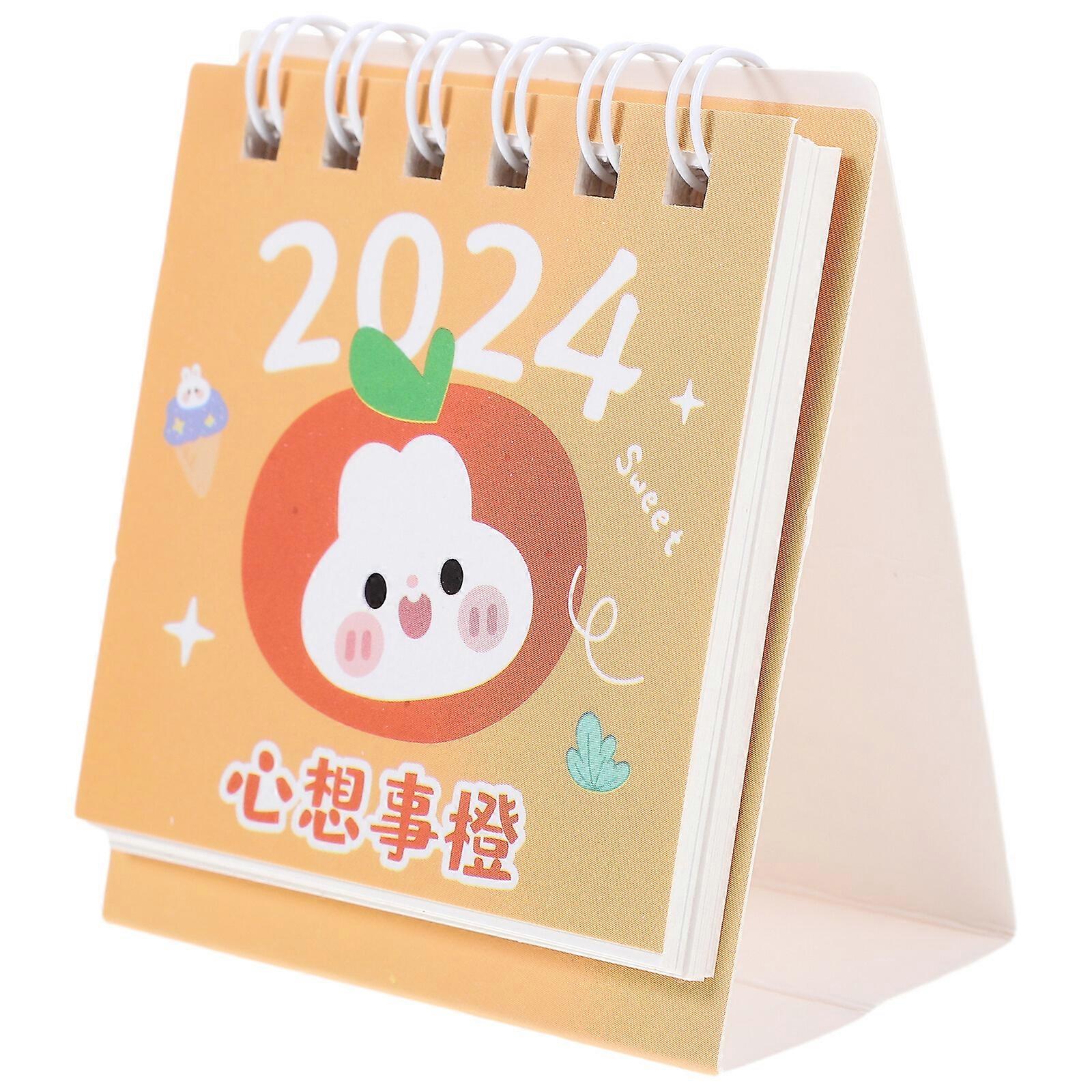 Decorative Desk Calendar Daily Use Monthly Calendar Office Standing Calendar Decor