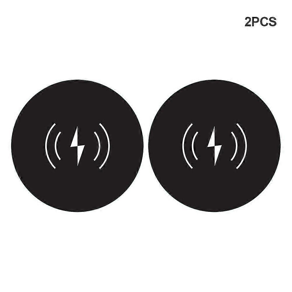 2pcs Portable Phone Magnet Sticker Practical Wireless Charging