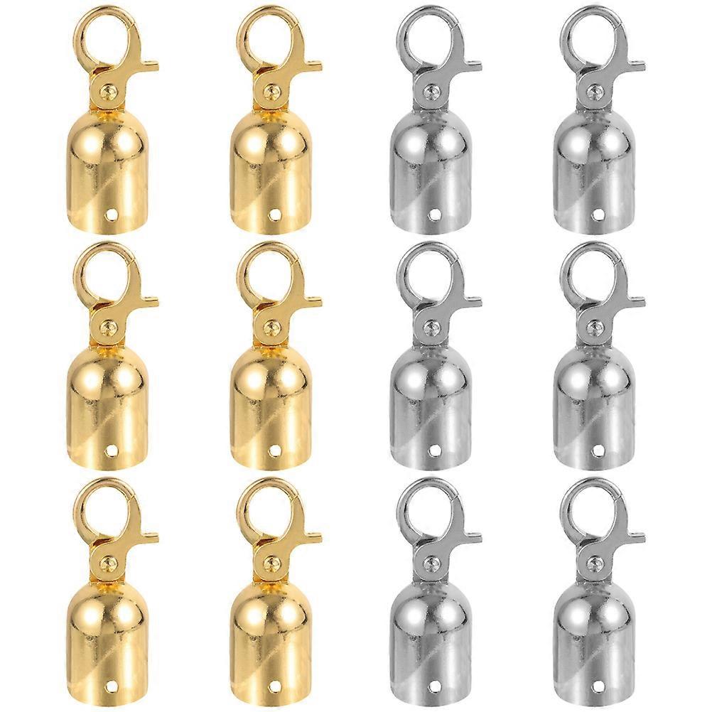 12pcs Rope End Hooks Guardrail Rope End Hooks Rope Fastener Stanchions Hooks