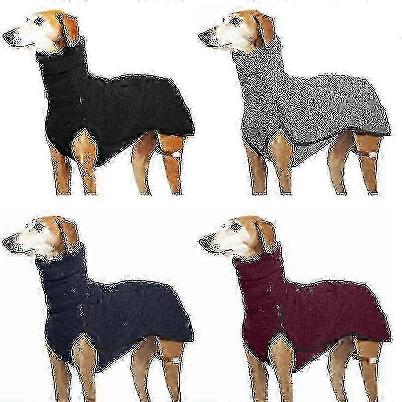 Pet Dog Winter High Collar Jumper Sweater Greyhound Whippet Clothes Lurcher Coat