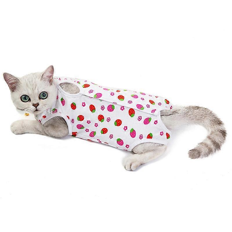 חליפת עיקור גמילה מחתול כלב קטן חתולים סרבל נגד לקק בגדי התאוששות לאחר ניתוח הדפס חמוד בגדים לטיפול בחיות מחמד