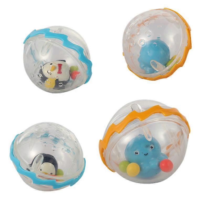 Bath float toys, bubbles, set of 4