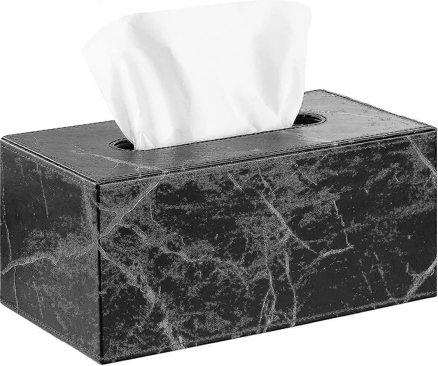 Rectangular Pu Leather Facial Tissue Box Holder