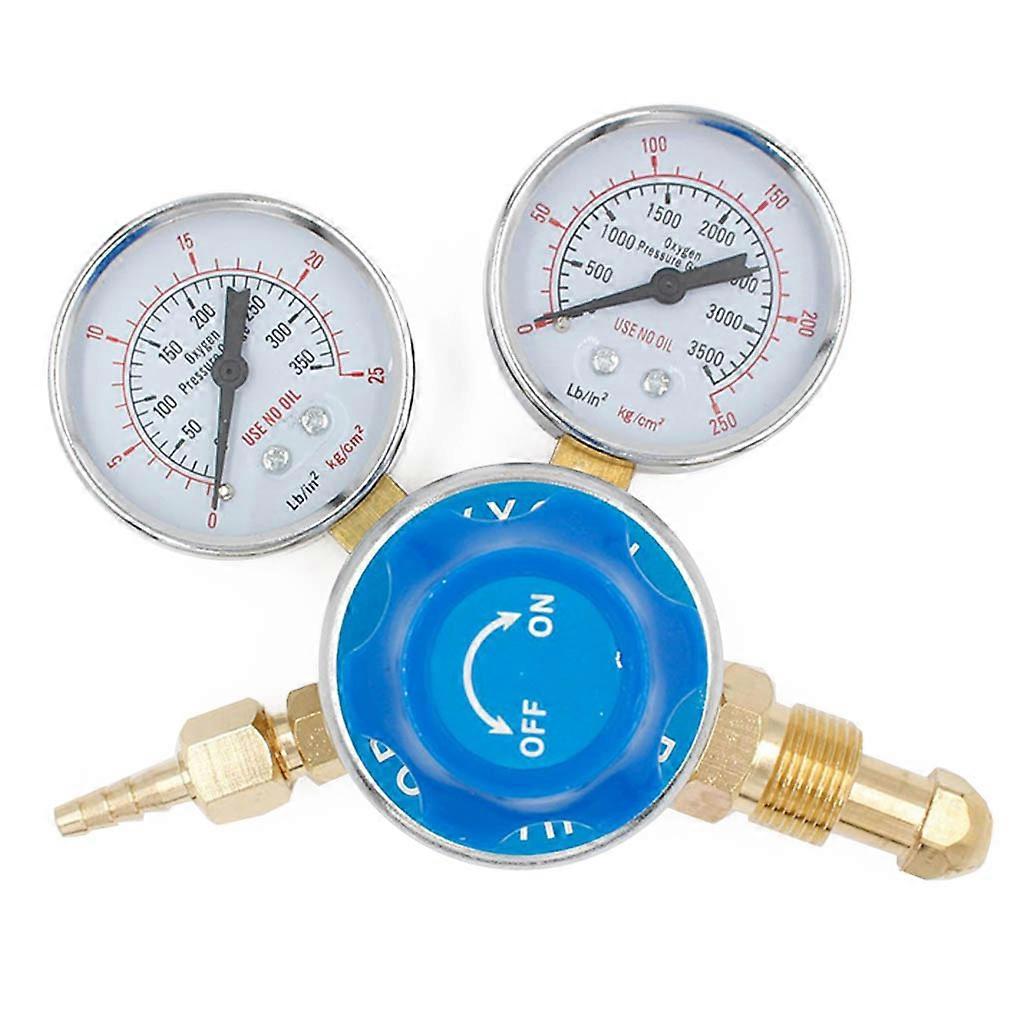 Oxygen Gas Regulator MIG TIG G5/8 Thread 0-25MPa Copper Pressure Flow Meter