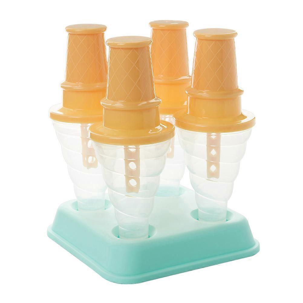 DIY Popsicle Molds Ice Lolly Maker Ice Cream Making Tool Creative Ice Box for Home Office (Green)