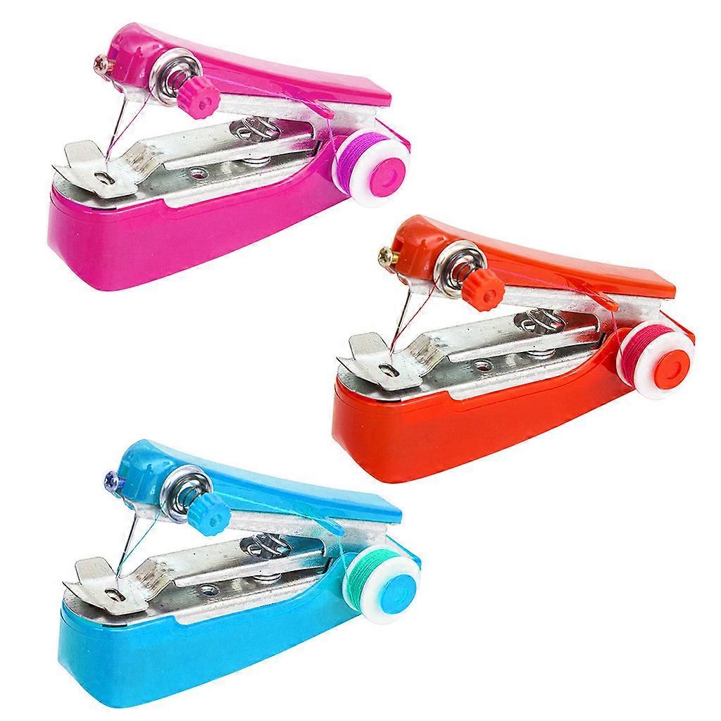 Mini Handheld Sewing Machine Portable Manual Simple Operation Multifunctional Stitch Handwork Needlework Sewing Tools