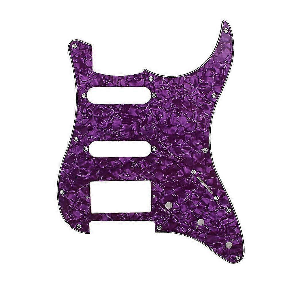 11 hål Elgitarr Pickguard Ssh Strat Gitarr Scratch Platta Skruvar För Stil Gitarr Delar Ersättning