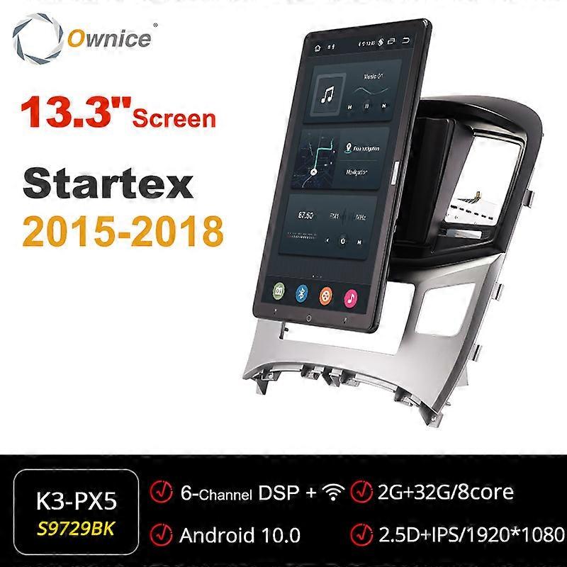 Tesla style PX6 13.3" Android 10.0 Car DVD Player Rotatable Navigation GPS Stereo Radio For Hyundai H1 H-1 Startex  2015-2018