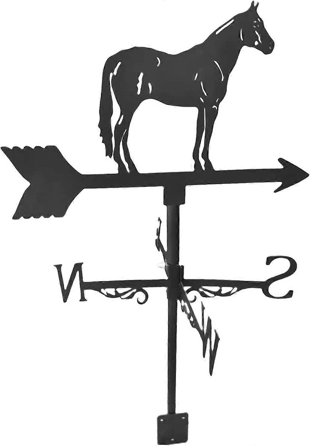 Hest vær vane, hage vindretning indikator søt dyr statue vær vane