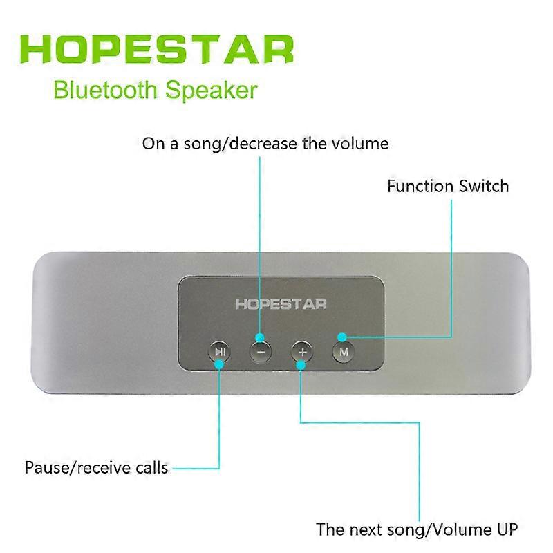 Wireless speaker HOPESTAR H11 AUX FM Silver