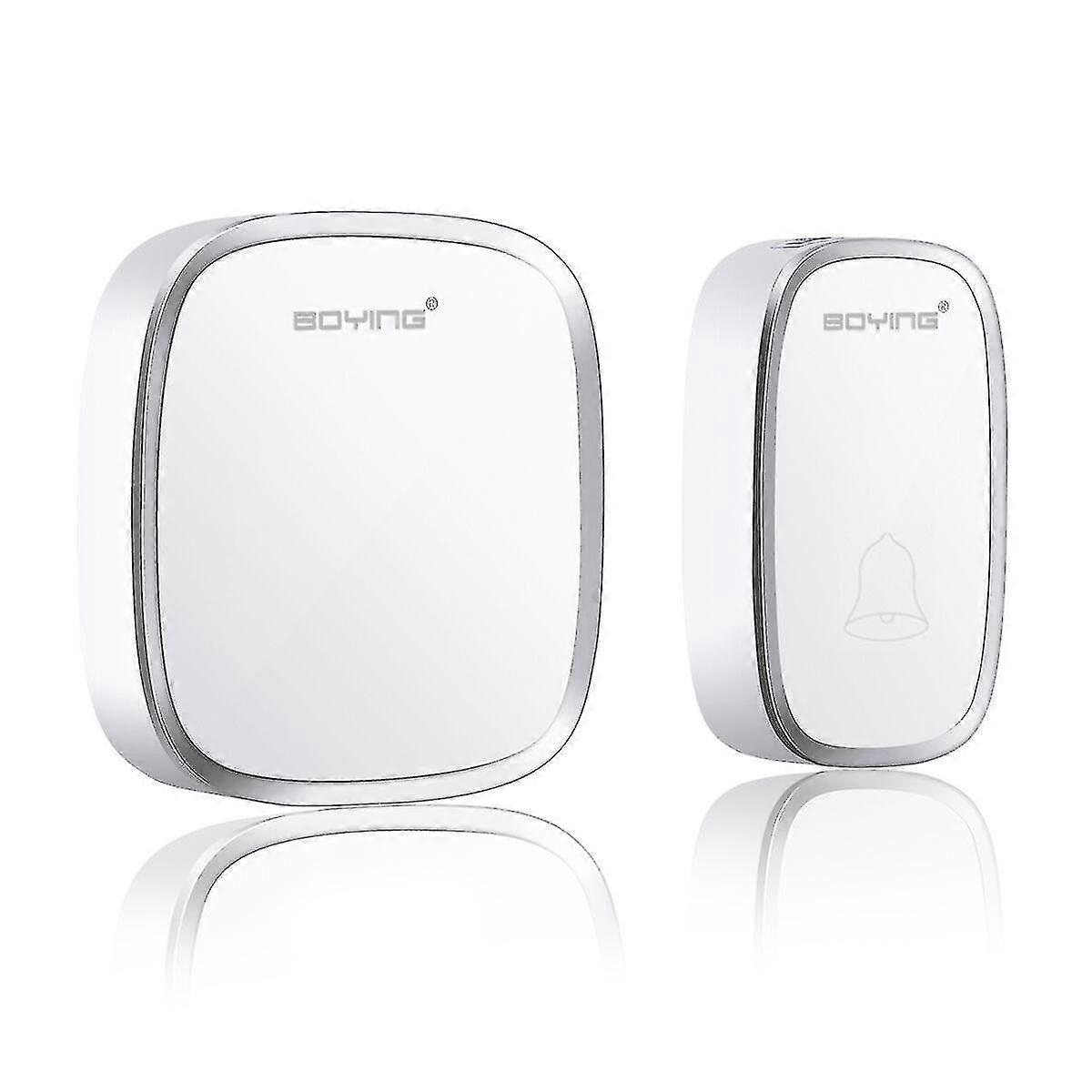 Wireless Doorbell, Waterproof Wall Plug-in Cordless Door Chime Kit With 300m Range, 36 Chimes, 4-level Volume
