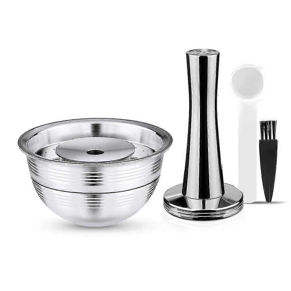 Stainless Steel Fillable Coffee Capsules Reusable Coffee Capsules Cup Filter Set Compatible With Nespresso Vertuo Capsules Pod Vertuoline Gca1 And Del