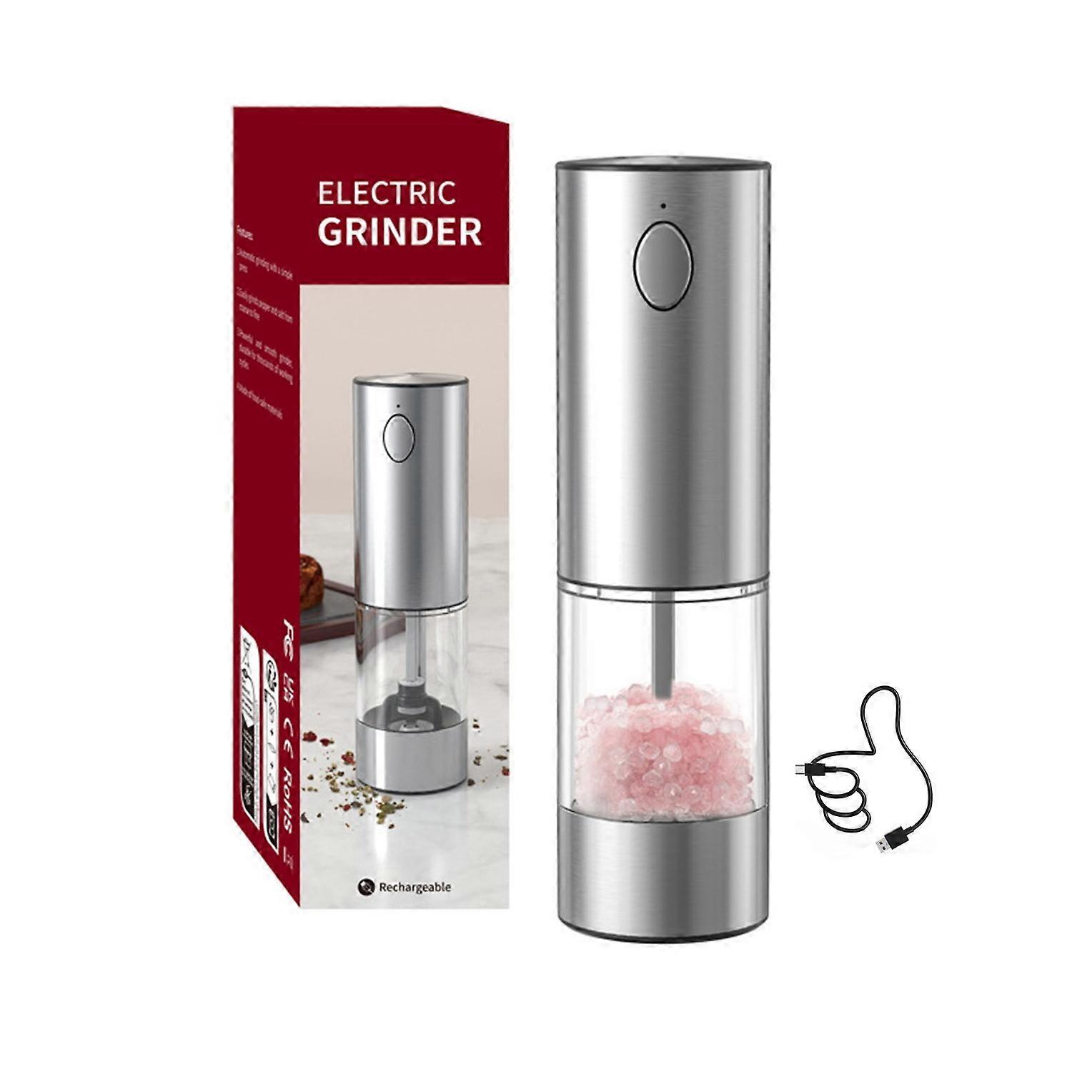 Electric Electric Salt And Pepper Grinder Rechargeable USB One-Touch Automatic Grinding Tools
