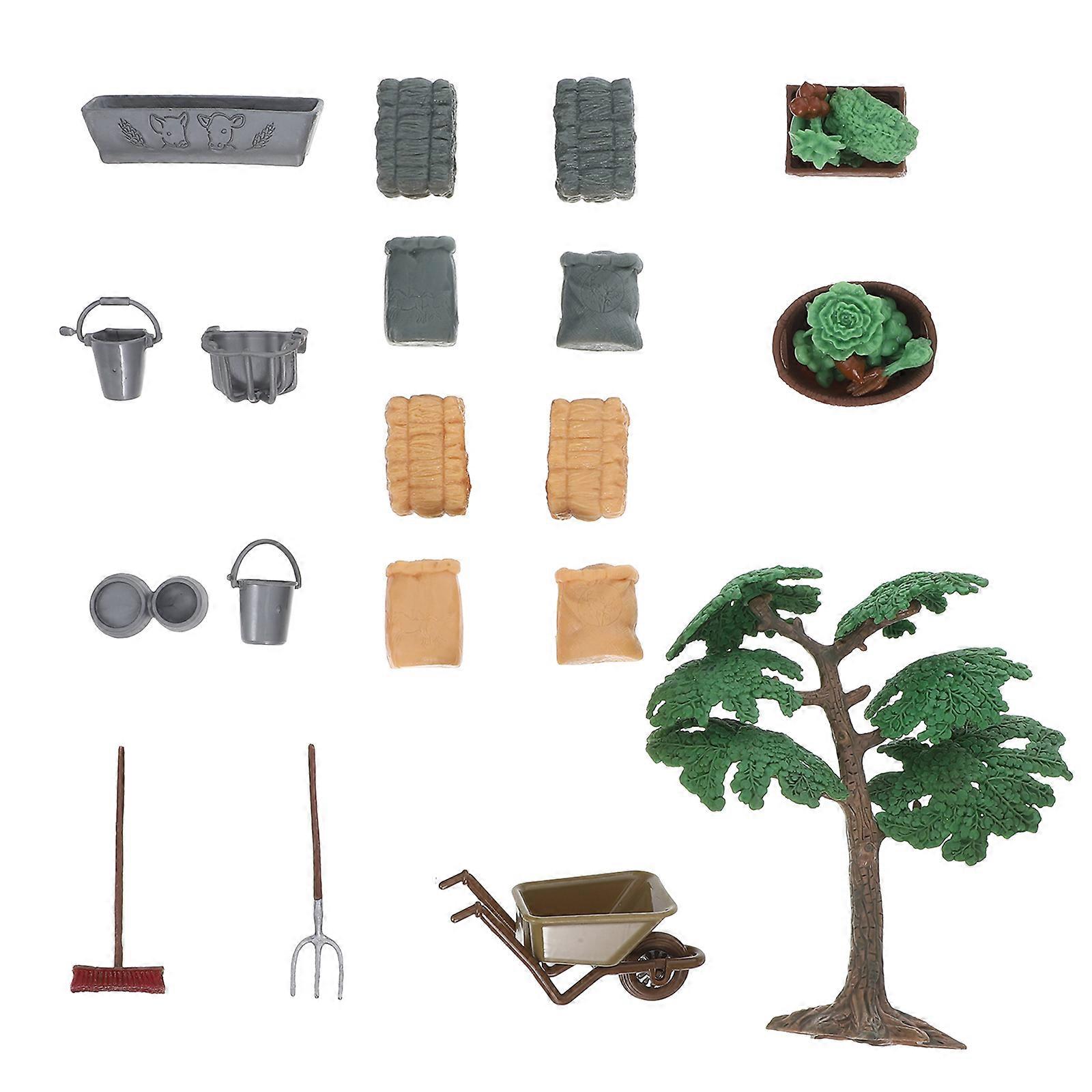 1 Box Simulation Bauernhaus Modell Simulation Obst Gemüse Modell (zufällige Farbe)