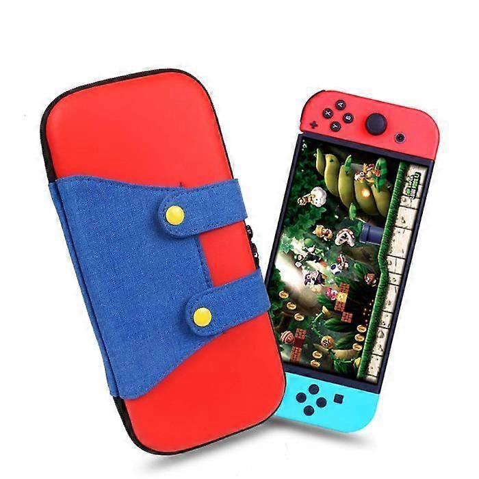 Transport case - Mario - Nintendo Switch - Hard shell - Red and blue - Maximum protection