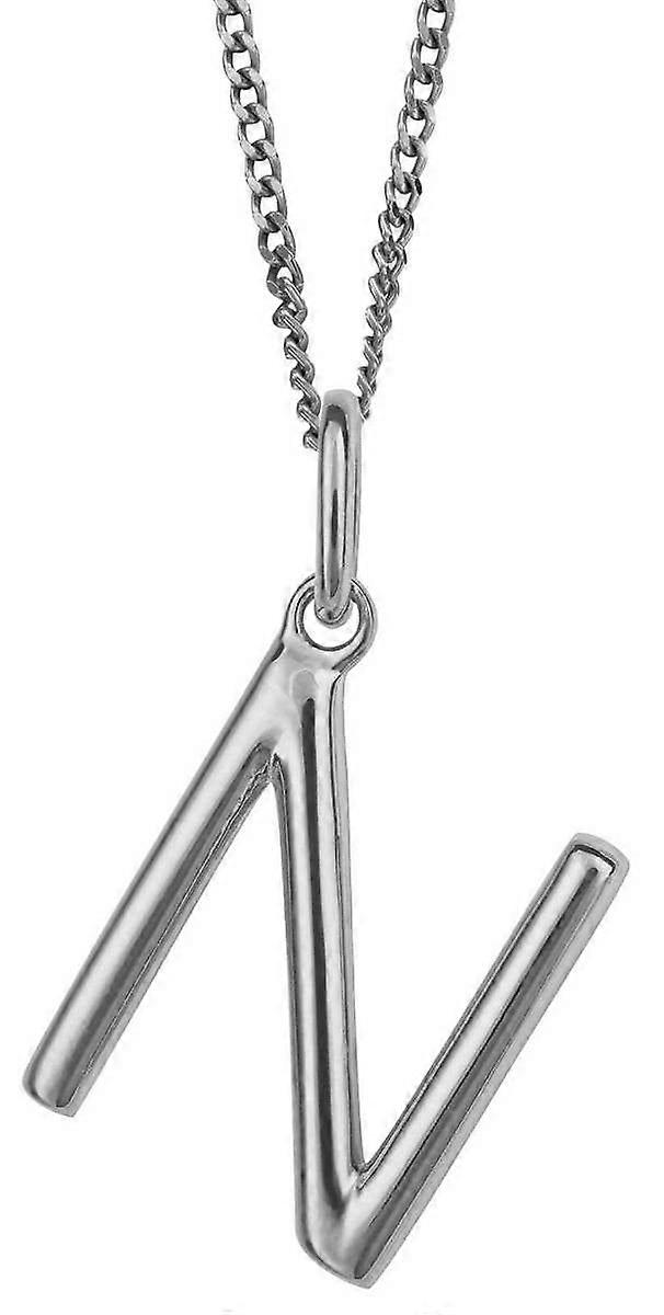 Beginnings N Initial Pendant - Silver