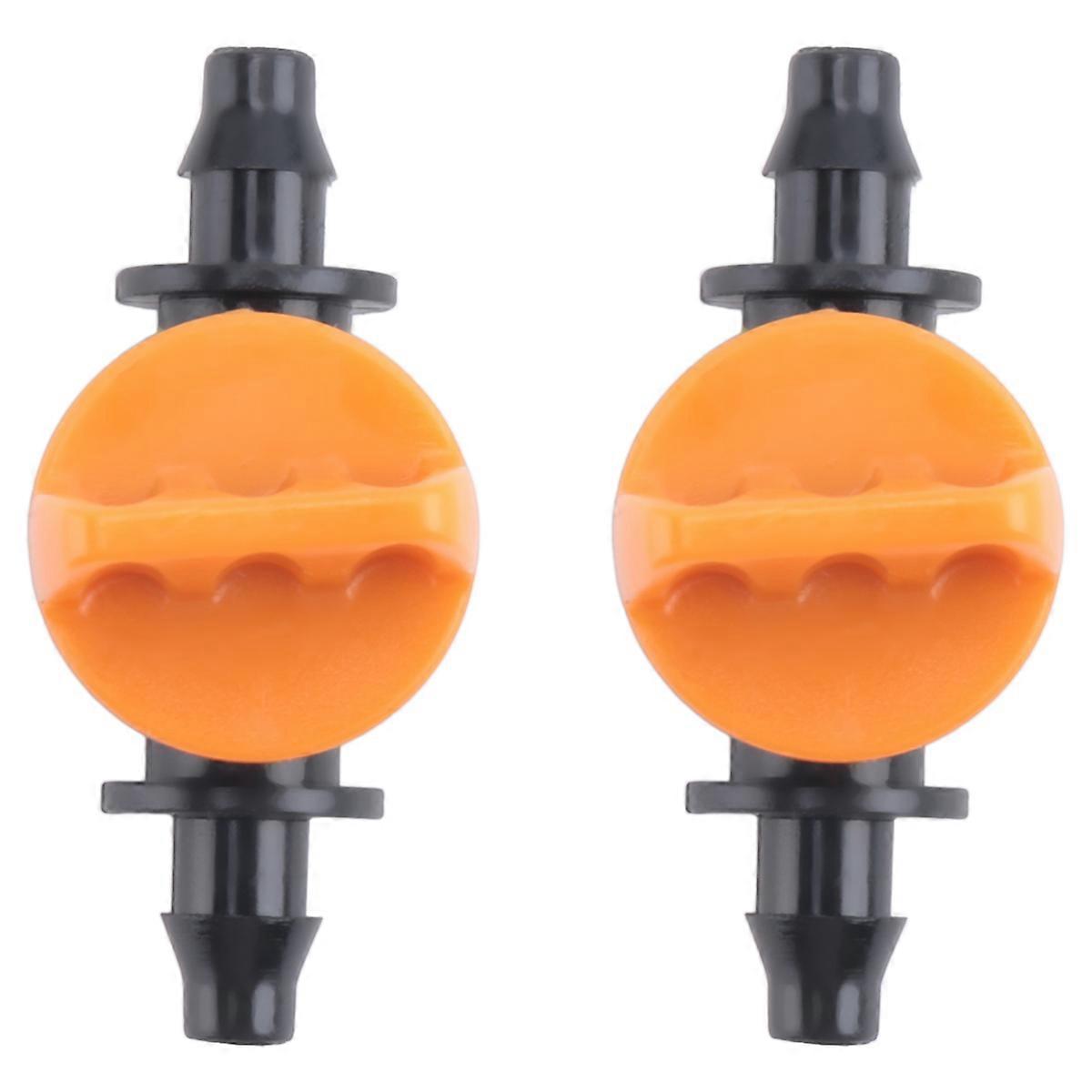 Mini Valve With 4/7Mm Hose Garden Irrigation Barbed Water Flow Control Valve Agriculture Tools Drip