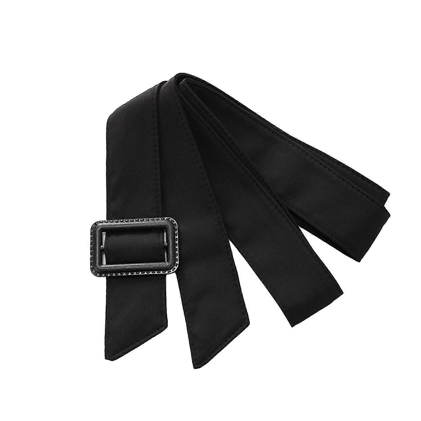 حزام نسائي قابل للتعديل للمعاطف والفساتين - حزام خصر من القماش العريض مع مشبك بلاستيكي