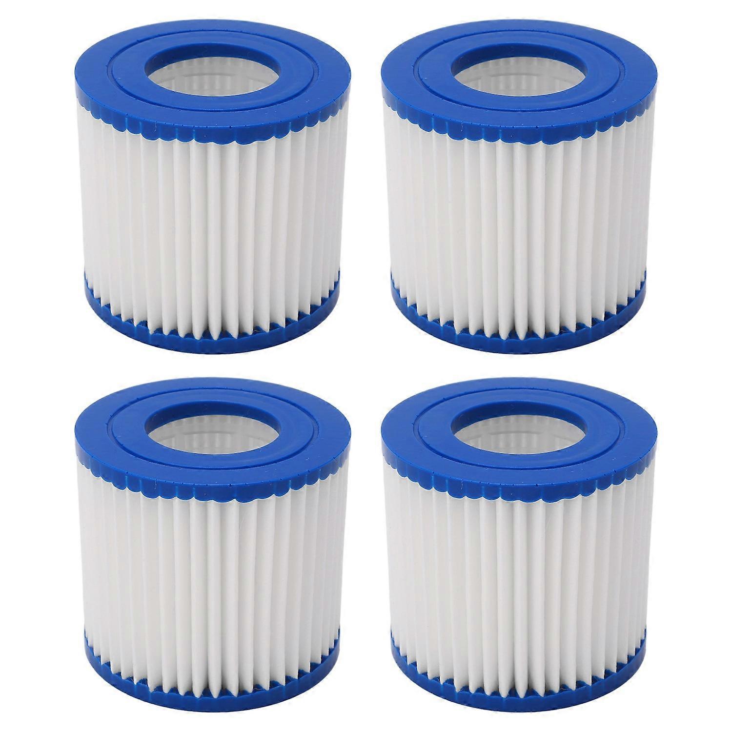 4 Pcs Swimming Pool Filter Strong Adsorption Powerful Filtration Easy Cleaning Spa Filter Cartridge