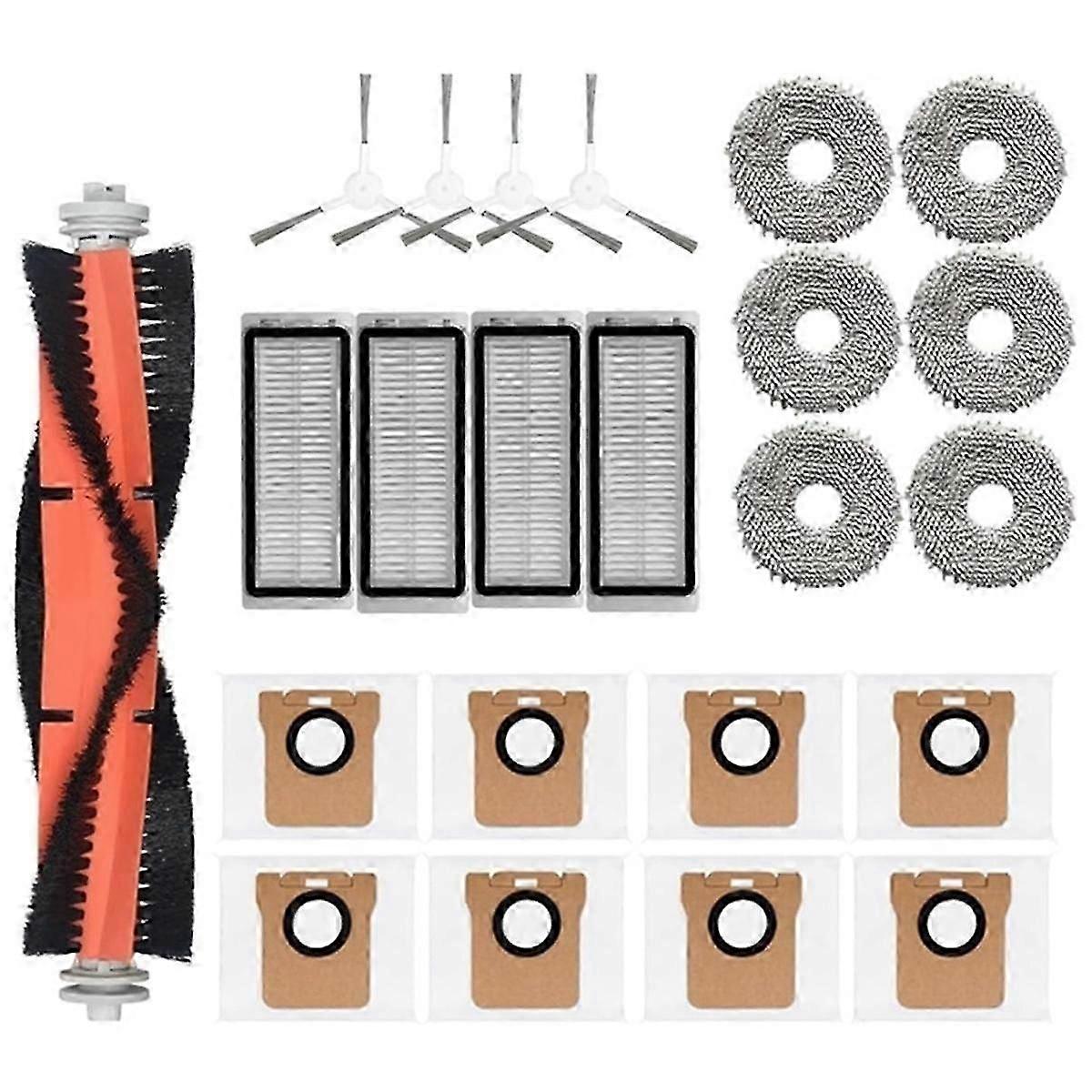 Main Side Brush Hepa Filter Mop Dust Bag Robot Vacuum Cleaner Parts for Bot L20 Ultra / X20 Pro Acc