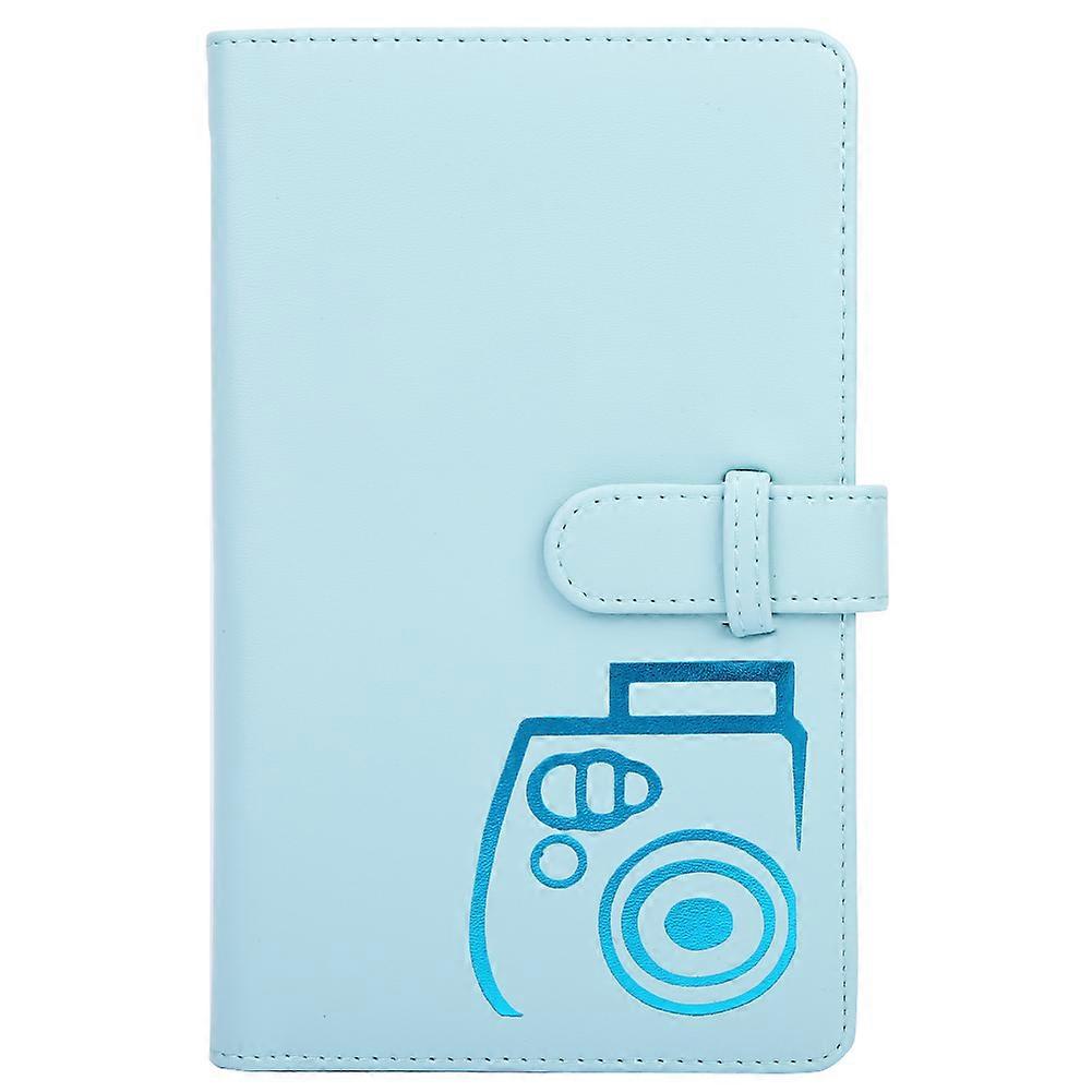 16 Pages 96 Slots 3 Inch Universal Photo Album Memory for Polaroid mini8/9/7s/25/70/90 (blue)