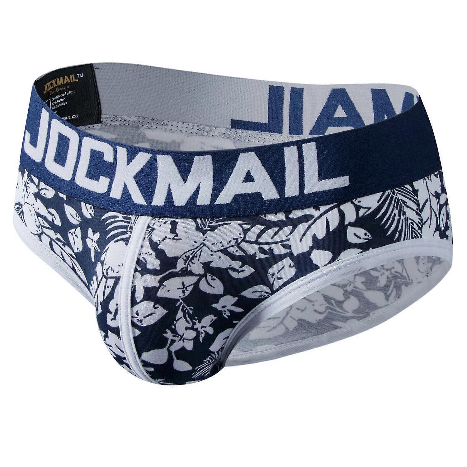Briefs JOCKMAIL Leaf Pattern Print Classic Low Waist Men's Underwear Daily Casual Sports Underpants