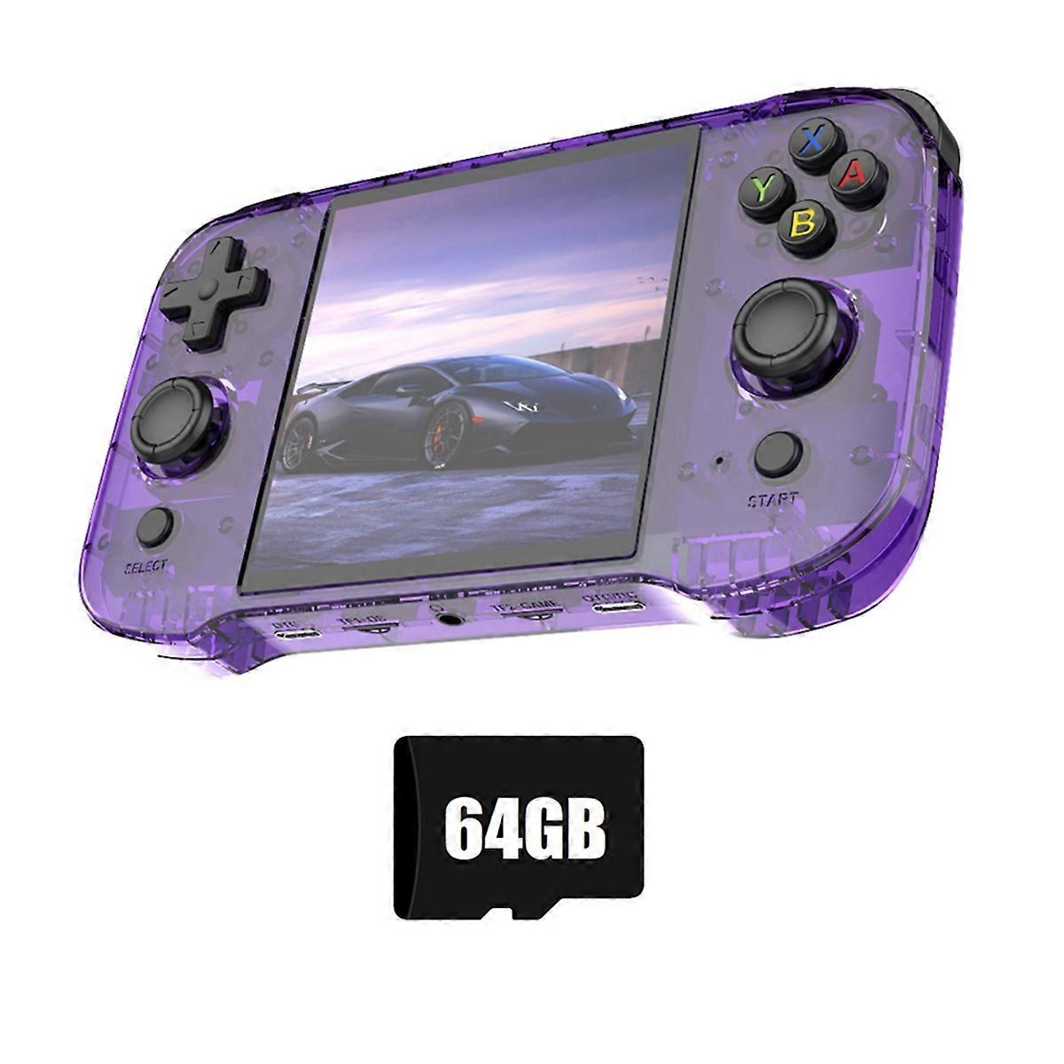 R46S Retro Handheld Game Console 64G 15000 Games 4.0inch RK3566 Linux Portable Video Player for GB