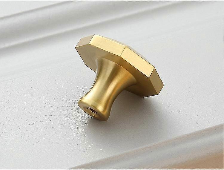 Solid Brass Door Handle Hexagonal Door Knobs Furniture Knob Knobs
