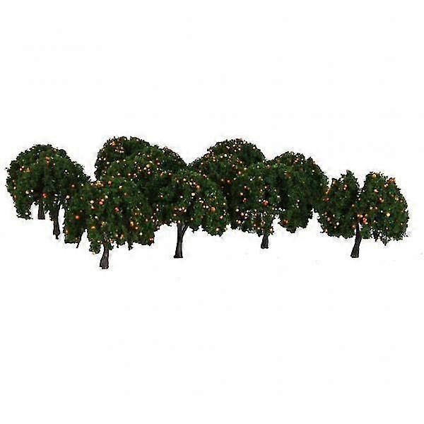 3x20pcs Model Orange Fruit Trees Train Railway Layout Scale 1/100 6CM