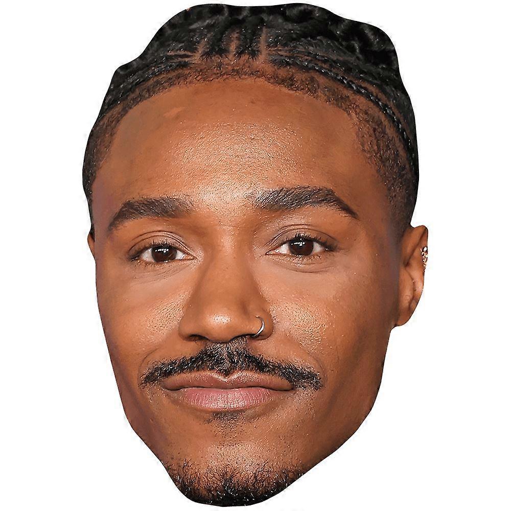 Dewayne Perkins (Moustache) Celebrity Mask, Flat Card Face