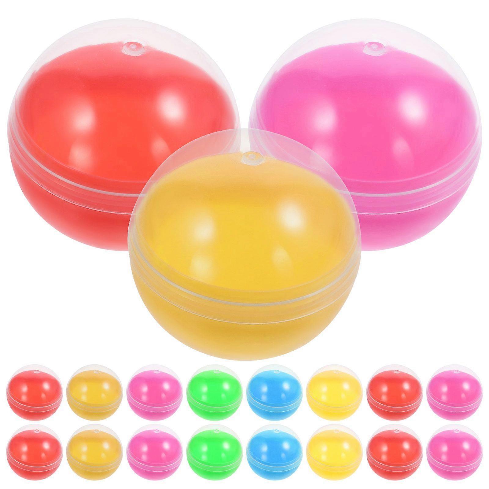 50pcs Plastic Fillable Balls Openable Storage Packing Balls Colored DIY Balls Plastic Colorful Balls